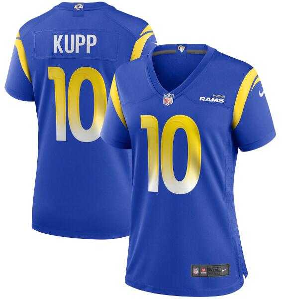 Women's Los Angeles Rams #10 Cooper Kupp Royal Vapor Untouchable Limited Stitched Jersey(Run Small) Dzhi